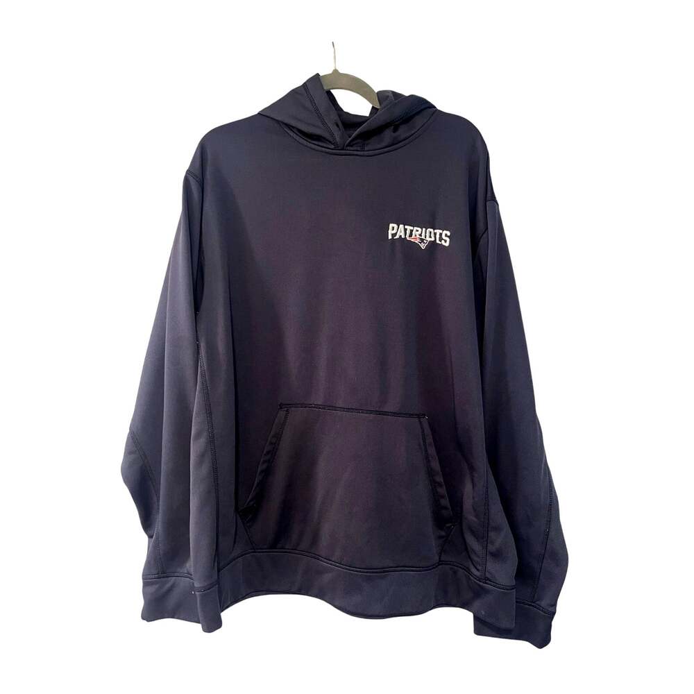 New England Patriots Mens XL Dunbrooke Pullover Hoodie Sweatshirt Navy Blue